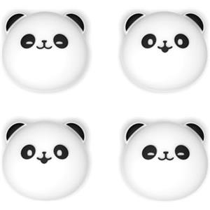 playvital Copri Levette Analogiche per Nintendo Switch 2, Gommini Silicone Thumb Grip Joystick Caps per Joycon 2, Accessori Carini per Switch 2, 4 Pezzi, Panda Paffuti