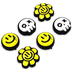 playvital Copri Levette Analogiche per Nintendo Switch 2, Gommini Silicone Thumb Grip Joystick Caps per Joycon 2, Accessori Carini per Switch 2, 6 Pezzi, Stile Felice & Cupo