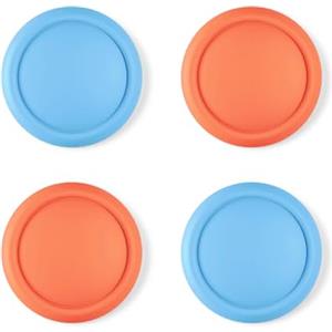 playvital Copri Levette Analogiche per Nintendo Switch 2, Gommini Silicone Thumb Grip Joystick Caps per Joycon 2, Accessori per Switch 2, 2 Paia, Blu&Arancione
