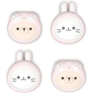 playvital Copri Levette Analogiche per Nintendo Switch 2, Gommini Silicone Thumb Grip Joystick Caps per Joycon 2, Accessori Carini per Switch 2, 4 Pezzi, Gattini&Cuccioli Rosa