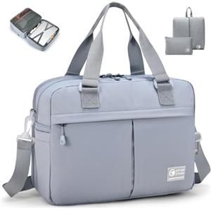 SPAHER Espandibile Bagaglio a Mano British Airways 40x30x15 a 40x30x25 Eurowings Wizzair Borsone Palestra Donna Impermeabile Borsa da Viaggio Piscina Fitness Sportiva Grande con Borse da Scarpe