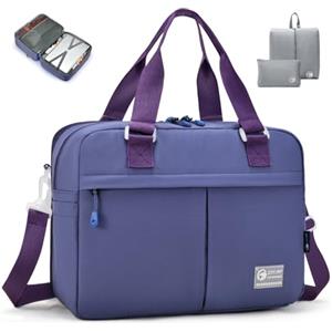 SPAHER Espandibile Bagaglio a Mano British Airways 40x30x15 a 40x30x25 Eurowings Wizzair Borsone Palestra Donna Impermeabile Borsa da Viaggio Piscina Fitness Sportiva Grande con Borse da Scarpe