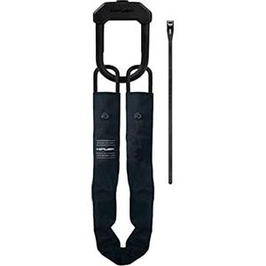 Hiplok E-DX, Lucchetto ad arco e a catena, Unisex, ALL BLACK, Circonferenza di chiusura 100cm