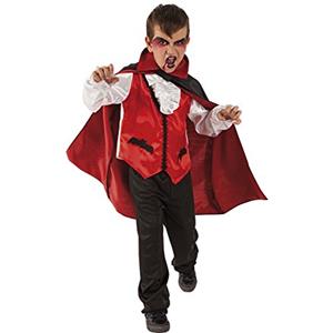Rubie's Rubies Costume del Conte Dracula per bambino, Abito con camicia bianca, gilet, mantello e pantaloni, Rubies ufficiale per Halloween, carnevale e compleanno
