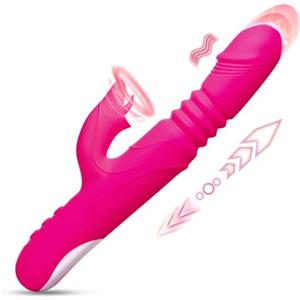 PureDouch Vibratoreper Donna Professionale Clitoride - Vibratore Sex Toys Dildo Realistico Stimolatore per Clitoride Punto G Squirting Vibratore Rabbit 10 Modalità di Vibrazione Anale Sex Toy Sextoysdonna