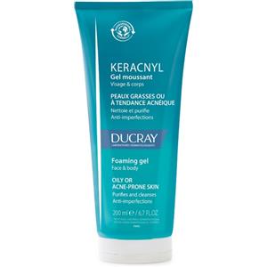 Ducray Keracnyl Gel Detergente 200 ml - Deterge e Purifica la Pelle Grassa e Acneica senza Seccare