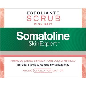 Somatoline Skin Expert Scrub Pink Salt - Scrub Esfoliante Rivitalizzante con Olio di Mirtillo - 350 g