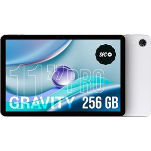 SPC Gravity Pro - Tablet da 11 pollici con display FHD antiriflesso Matte View | 256 GB espandibili, 6 GB di RAM | Connessione 4G, Octa-Core e Android 14 | Ricarica rapida da 18 W | Colore Lunar Mist