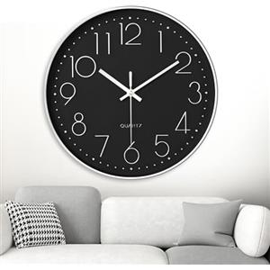 GIBOHOM Orologio da Parete Silenzioso, 20 cm Orologio da Parete Moderno, Orologio da Cucina Silenzioso Senza Ticchettio, Orologio da Parete Movimento al Quarzo per Camera da Letto, Soggiorno, Ufficio