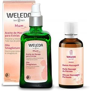 Weleda Italia Weleda - PACCHETTO MAMMA - Olio Smagliature 9 Mesi 100 ml + Olio per il Massaggio Perineale 50 ml - Smagliature, gravidanza, parto, perineo + in OMAGGIO 2 Tisane Funzionali Viropa