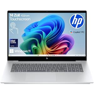 HP OmniBook 7 Next Gen AI PC, Copilot+ PC, display touch FHD da 17,3 pollici, Intel Core Ultra 7 256 V (47 Tops), 16 GB LPDDR5x RAM, SSD PCIe Gen4, Intel Arc 140 V GPU, QWERTZ, Windows 11, argento