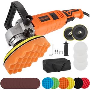 Haedswer Lucidatrice Auto 1580W, Lucidatrice Rotorbitale, 7 Velocità Variabile (500-3300RPM), Impugnatura a D Rimovibile, Levigatrice Orbitale per Lucidatura, Ceretta e Dettagli di Auto
