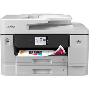 Brother MFCJ6960DW| Multifunzione inkjet a colori A4 e A3| Stampa 31 ipm| Duplex| Display 8,8 cm| Due Cassetti 250fogli cad, ADF 50| WiFi, LAN e USB| Mobile APP| Ink inbox da 700 pag BK e 450 pag CMY
