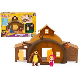 Giochi Preziosi Masha E Orso - Casa Di Orso Playset Ricca Di Accessori E Con I Personaggi Articolati Di Masha E Orso Inclusi, Per Bambini A Partire Dai 3 Anni