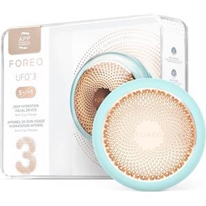 FOREO Ufo 3, Dispositivo per Idratazione Profonda del Viso, Trattamento Maschera Viso Antirughe 5 in 1, Terapia a Luce Rossa, Termoterapia, Crioterapia, Massaggio T-Sonic, Arctic Blue