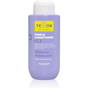 Alfaparf Yellow Purple Conditioner 500 ml - Balsamo Antigiallo Nutriente per Capelli Biondi e Grigi
