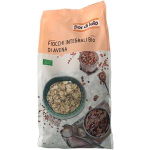 BIOTOBIO Fiocchi d'Avena Integrali Bio 500g - Non richiedono cottura, ideali per latte, yogurt e zuppe