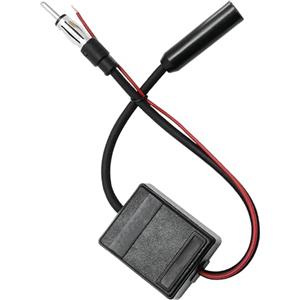 Retoo Amplificatore antenna per autoradio, amplificatore di segnale universale per auto FM 12V con alto guadagno 16 dB a basso rumore, compatibile con amplificazione DAB
