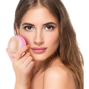 FOREO UFO 2, trattamento maschera LED viso, trattamento viso con LED a spettro completo, termoterapia, crioterapia, massaggiatore viso, miglior assorbimento dei prodotti di skincare, Pearl Pink