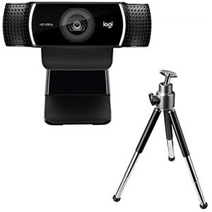 Logitech C922 Pro Stream Webcam, Streaming Veloce HD 1080p/30fps O 720p/60fps, Correzione Luce, Autofocus, Audio ?Stereo, Per YouTube, Twitch, XSplit, ?PC/Mac/Laptop/Macbook/Tablet, Nero