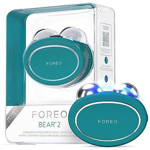 Foreo Bear 2, Massaggiatore Viso Lifting Avanzato a Microcorrente, Massaggio Viso Anti-Age, Lifting Istantaneo, Rassoda e Definisce, Non Invasivo, Evergreen