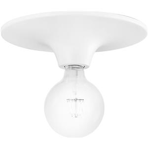 Luce Ambiente e Design PLAFONIERA VESEVUS BIANCO 1 LUCE ATTACCO E27 30X30X8CM IN METALLO
