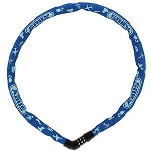 ABUS Lucchetto a catena Steel-O-Chain 4804C SYMBOLS - Lucchetto a combinazione per biciclette per bambini - Livello di sicurezza 3