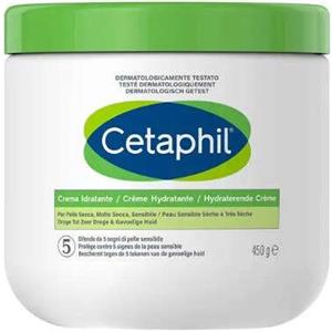Cetaphil Crema Idratante 450g - Nutriente con Olio di Mandorle e Vitamine per Pelle Secca e Sensibile