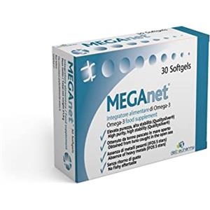 Deltha Pharma - Meganet Integratore di Omega 3 30 Capsule - 938694510