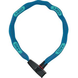 ABUS Lucchetto a catena Catena 6806K - Lucchetto per bicicletta leggero in acciaio temprato con tubo in tessuto alla moda - Catena quadrata con livello di sicurezza 6