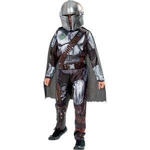 Rubie's Rubies Costume Mandalorian, Costume per Bambini, Ideale per Halloween, Carnevale e Feste in Maschera, Comprende Tuta con Armatura Imbottita, Mantello e Maschera, 8-10 anni