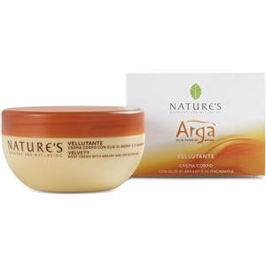 Nature's Argà Crema Corpo Vellutante 200 ml - Idratante con Olio di Argan, Macadamia e Girasole