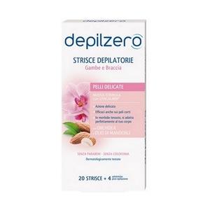 CONTER Srl Depilzero Strisce Depilatorie Gambe e Braccia Aloe Vera 22 Pezzi
