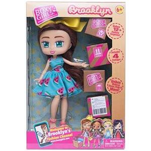 Rocco Giocattoli Boxy Girls Brooklyn Bambola Articolata 20 CM Multicolore con Sorprese Fashion