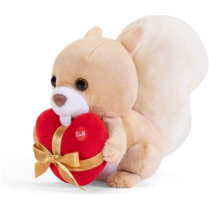 Trudi Trudino Peluche Scoiattolo con Cuore Rosso - Regalo Affettuoso