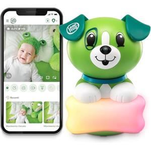 LeapFrog LF2911 Scout Connected Baby Monitor, WI-FI, FHD 1080p, Free App Remote Access, Rotate-Tilt-Zoom, 2-Way Audio, Colour Night Light, Infrared, Melodies, Sound/Motion Alerts