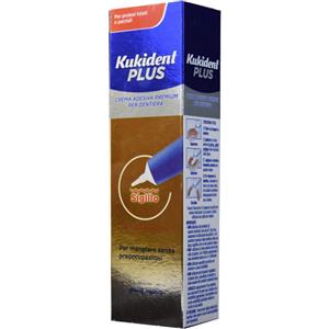 Kukident Crema Adesiva per Protesi Dentarie 40 g - Tenuta Forte e Gusto Neutro