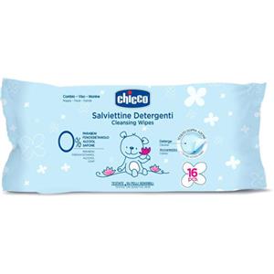 Chicco Salviettine Detergenti 16 Pezzi - Tessuto Innovativo a Doppia Azione per Igiene del Bambino