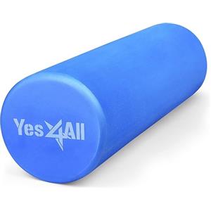 Yes4All Foam Roller - Rullo In Schiuma Ultra Leggero In EVA Ad Media Densità Lungo 30/45/61/91 CM Per Schiena, Gambe, Allenamenti, Palestra, Pilates, Fitness, Yoga