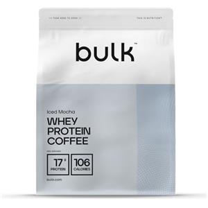 Bulk Proteine del Siero di Latte al Caffè Bulk, Gusto Mocha Latte, 1 kg, 32 Porzioni, 17g Proteine per Porzione, Caffè Reale, Frullato Proteico per Supporto Muscolare