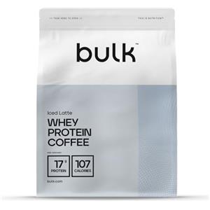BULK POWDERS Proteine del Siero di Latte al Caffè Bulk, Gusto Iced Latte, 500 g, 16 Porzioni, 17g Proteine per Porzione, Caffè Reale, Frullato Proteico per Supporto Muscolare