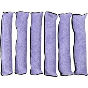 Povanjer Bigodini morbidi e flessibili | 6 pezzi di cuscini in schiuma macchia heatless bigodini fai da te in spugna | bigodini da notte fai da te per bambini e ragazze, bigodini flessibili