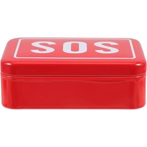 MUELODSIC Cassetta Pronto Soccorso Vuota in Latta Resistente Ampio Spazio, Contenitore Portatile per Medicinali, Custodia Versatile per Casa, Ufficio e Emergenze