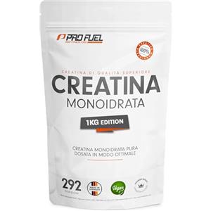 ProFuel Creatina monoidrata polvere 1kg / 1000g micronizzata ad alto dosaggio, pura senza additivi, 100% vegana
