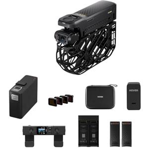 HOVERAir X1 PROMAX Action Cam Volante, drone 8K pieghevole con 10+ Modalità di Volo Completamente Automatiche, 42 KM/H Velocità di Follow, Vola Ovunque con OmniTerrain(Combo Sci)