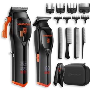 MAXGROOM Tagliacapelli Uomo Professionale, Macchinetta Per Capelli 9000 Giri/Min, Taglia Capelli Per Uomo Con Lame in Ceramica & Rivestite in Diamante, Rasoio Elettrico Capelli Uomo Wireless 63dB