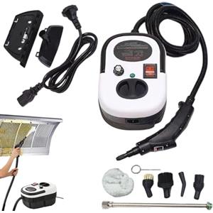 Generico Pulitore A Vapore,6 Livelli Alta Pressione Riscaldamento Rapido Potente 2500W,Pulitore A Vapore Manuale Per Fughe E Pavimenti - per la Pulizia di Finestrini Auto, Sporco, Grassi e Pavimenti