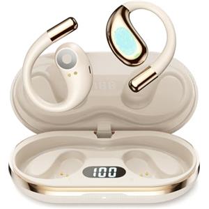 Tianyueweilai AI Cuffie Traduzione Simultanea Vocale: Open Ear Cuffie Traduttore Auricolari Bluetooth 6.0 Auricolari Traduttori Istantanei in 156 Diplomatic Lingue 6 Modalità per Telefonata Musica Viaggi Business