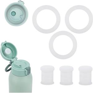 Fukaisu Set di 6 accessori per scaldabiberon compatibili con Momcozy, tappo in silicone senza BPA e anelli di tenuta per scaldabiberon portatile da 500 ml