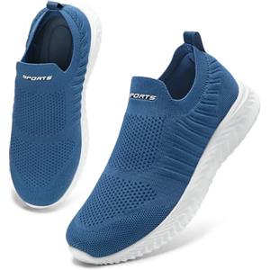 HKR Scarpe Ginnastica Donna Respirabile Running Sportive Corsa Sneakers Comode Scarpe Infermiereda Lavoro Camminare Blu Denim 42 EU